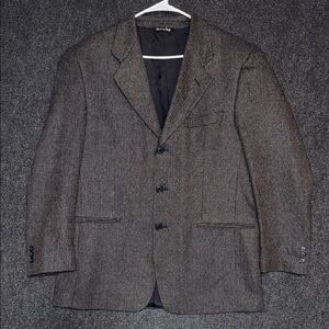 Vito Rufolo Lessona Silk/Wool Men's Gray Blazer 42R